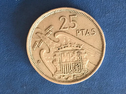 Umlaufmünze Spanien 25 Pesetas 1957 Im Stern 58 - 25 Pesetas