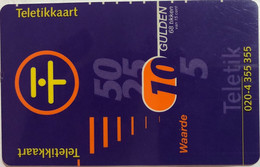 NETHERLAND : NED60 10NLG 68tikken Teletik Teletikkaart USED - Da Identificare