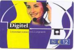 NETHERLAND : NED26 E 12 NL DIGITEL Web+Phoning/ White Rev. Plastic USED - Da Identificare