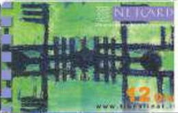 ITALY : ITA19 (9) 25000 TISCALI NetCard Futuristic Man Green MINT Exp: 6 MONTHS - A Identificar