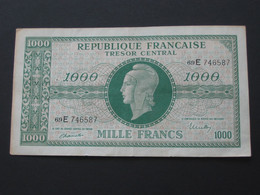 Trésor Central 1000 Francs  Marianne 1945 Chiffres Maigres   **** EN ACHAT IMMEDIAT **** - 1955-1963 Treasury