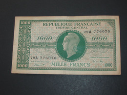 Trésor Central 1000 Francs  Marianne 1945 Chiffres Gras   **** EN ACHAT IMMEDIAT **** - 1955-1963 Trésor Public