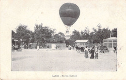 CPA Paris - Porte Maillot - Montgolfière - Voitures Anciennes - Envoyé à Edgard Vignoble Collège St Augustin à Enghien - Montgolfières