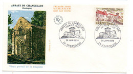 1970 -- FDC --Abbaye De Chancelade .... .cachet  CHANCELADE -24..............à Saisir - 1970-1979