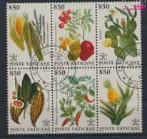 Vatikanstadt 1064-1069 Sechserblock (kompl.Ausg.) Gestempelt 1992 Pflanzen Aus Amerika (9786002 - Used Stamps