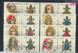 Vatikanstadt 1234-1241 Mit Zierfeld (kompl.Ausg.) Gestempelt 1998 Die Päpste (9786054 - Used Stamps