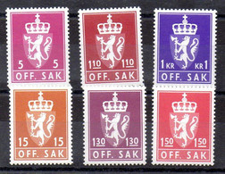 Noruega Series Tasas Nº Yvert 104/06+107/09 ** - Unused Stamps