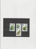 Cuba 1998 - (YT)  3749/52  Used  ."Protection De La Faune. Conure De Cuba" - Usati