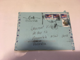 (5 H 31) USA Letter Posted To AUSTRALIA (during COVID-19) 2 Covers - Briefe U. Dokumente