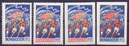 RUSSIA - USSR - Football World Cup  PERF+IMPERF -**MNH - 1958 - 1958 – Svezia