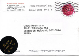 58996 - USA - 2021 - "Forever" '20 EF A Bf SAN DIEGO CA -> Japan - Lettres & Documents