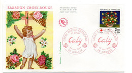 FDC --1984 -- Croix Rouge--CALY  ..................cachet  GRASSE -06 ..........à  Saisir - 1980-1989