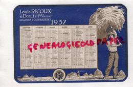 87- LE DORAT - CARTE CALENDRIER LOUIS RICOUX - GRAINES FOURRAGERES 1937 - Small : 1921-40