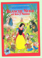 T1433 - DISNEY - Blanche Neige Et Les 7 Nains - Affiche Du Film Sur Carte Postale - Autres & Non Classés