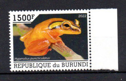 BURUNDI - 2022 - HYPERALIUS PUNCTICULATUS - GRENOUILLES - FROGS - FROSCH - - Unused Stamps
