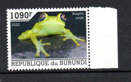 BURUNDI - 2022 - BOOPHIS VIRIDIS - GRENOUILLES - FROGS - FROSCH - 1090F - - Unused Stamps