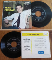 RARE French EP 45t RPM BIEM (7") JEAN FERRAT (12/1962) - Collectors