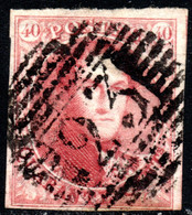 840.BELGIUM,1849 40 C. # 5 NICE SHADE - 1849-1850 Medaglioni (3/5)