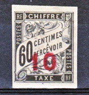 Indochine  3a Neuf Avec Trace De Charnière* TB MH Con Charnela Cote 250 émis Sans Gomme - Timbres-taxe