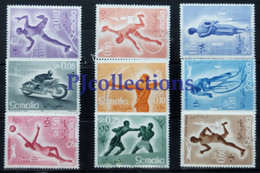 N451- SOMALIA 1958 SPORT - SPORTS PARTE DI SET- PART OF SET 9 STAMPS MLH - Somalia