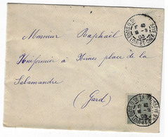 BLOIS   Q De La Saussaie  Loir Et Cher  15 C Semeuse Lignée Yv 130 - 1903-60 Semeuse A Righe