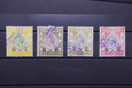 HONG KONG - Lot De 4 Fiscaux Au Type Georges V  - L 122575 - Postal Fiscal Stamps