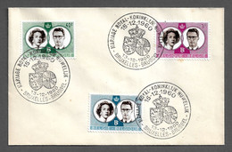 BELGIUM FDC STAMP - 1960 Queen Fabiolas And King Baudouins Wedding (CX#B1) - 1951-1960