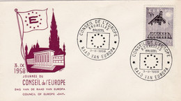 Enveloppe FDC 1025 Europa Journée Du Conseil De L' Europe Raad Van Europa - 1951-1960
