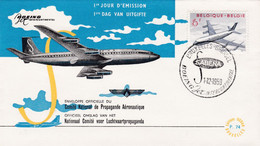 Enveloppe FDC 1113 Sabena Avion Airplane Aircraft Boeing Jet Intercontinental - 1951-1960