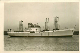 K.G. MELDAHL * Carte Photo * Bateau Commerce Cargo Paquebot * CGT Ligne Bordeaux Casablanca Norge Norway Norvège - Koopvaardij