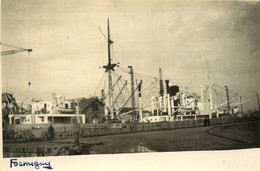 FORMIGNY * Carte Photo * Bateau Commerce Cargo Paquebot * Compagnie Société Chastellain - Koopvaardij