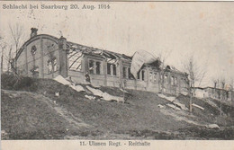 AK Schlacht Bei Saarburg - 11. Ulanen Regt. Reithalle - Feldpost Jäger Batl. 9 - 1915 (60531) - Lothringen