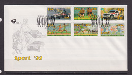 SOUTH AFRICA - 1992 Sport FDC - Cartas & Documentos