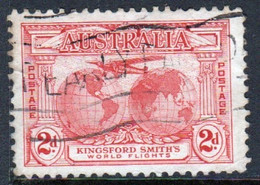 Australia 1931 Single 2d Stamp From Kingsford Smiths Flights Showing A Plane In Fine Used. - Oblitérés