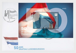 2022 50 Years Of The Luxembourg Flag (**) 3D Unusual Odd Stamp FDC Cover MS - Ungebraucht