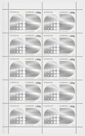 2022 Asteroid Day Space Science Defense (**) Glossy Sliver Shinning Unusual Odd Stamp Sheet Of 10v MNH - Ongebruikt