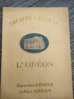 Programme Ancien De Théâtre/Odéon/Un Client Sérieux/La Marche Indienne/Courteline/Franc-Nohain/ 1927    PROG296 - Programmes