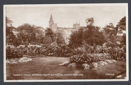 Vintage Postcard Postale Carte Postkarte Dunfermline Fife Scotland Abbey From Pittencrieff Gardens - Fife