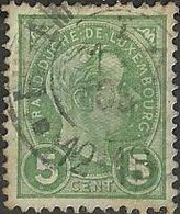 Postzegel Luxemburg  1895  Nr 72  Adolphe Rechterzijde - 1895 Adolphe Rechterzijde