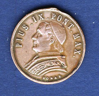 ITALIE..VATICAN...MEDAILLE DU PAPE PIE IX - Royaux/De Noblesse