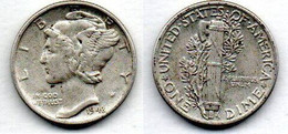 USA Dime 1943 TTB - 1916-1945: Mercury