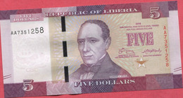 5 Dollars 2018 Neuf 3 Euros - Liberia