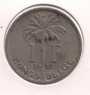 CONGO * ALBERT I * 1 Frank 1927 Fr * Z.Fraai / Prachtig * Nr 11118 - 1910-1934: Albert I