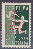 Lithuania Litauen 1938 Mi#421 Mint Hinged - Lithuania