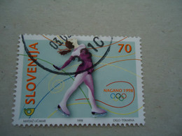 SLOVENIA USED   STAMPS  OLYMPIC  GAMES NAGANO 1998 - Winter 1998: Nagano