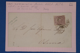 AV12 ESPANA BELLE LETTRE 1867 + ANDALUCIA  ALTA   CORDOBA POUR IRUNA ++++ AFFRANCH. INTERESSANT - Covers & Documents