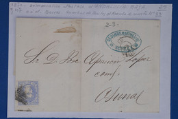 AV12 ESPANA BELLE LETTRE 1870  + ANDALUCIA   BAJA   SEVILLA  POUR OSUNA    +++ AFFRANCH. INTERESSANT - Lettres & Documents