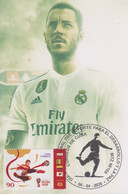 TMA-709 CUBA 2020 SPECIAL CANCEL MAXIM CARD. SOCCER EDEN HAZARD REAL MADRID. - Cartes-maximum