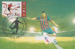 TMA-701 CUBA 2020 SPECIAL CANCEL MAXIM CARD. SOCCER LEO MESSI BARCELONA FC BARÇA. - Cartes-maximum