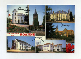 CP Multivues Utilisée. Environs De Roanne : Riorges, Le Coteau, Mably. Loire. Editions Cellard - Riorges